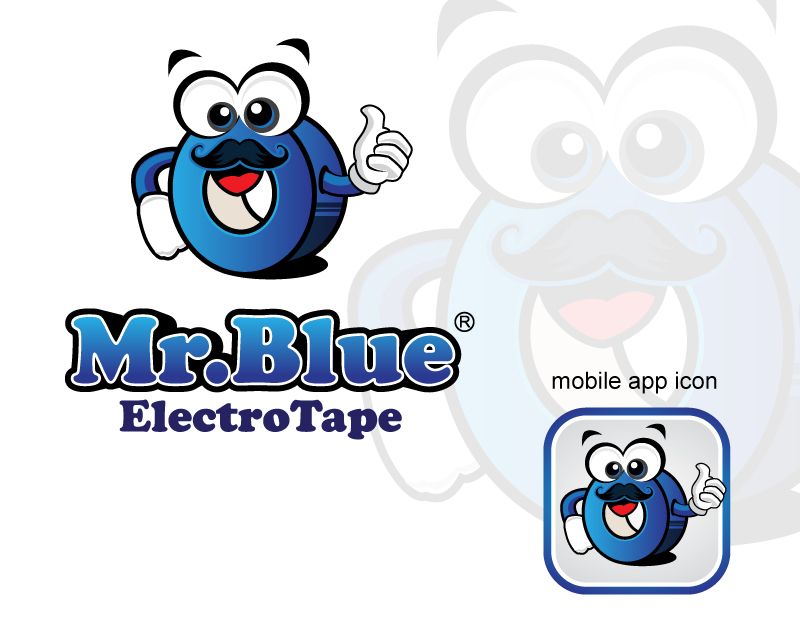 Logo Design entry 1540723 submitted by beekitty7 to the Logo Design for Mr. Blue    By: Electro Tape run by D. Miller