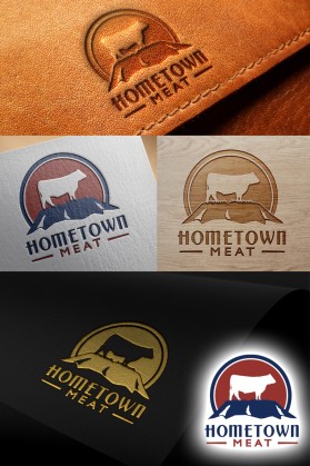 Logo Design entry 1543024 submitted by smarttaste to the Logo Design for Hometown Meat run by moobuckaroo
