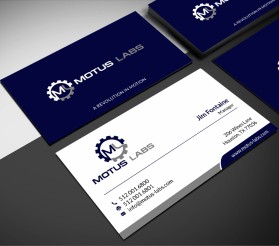 Business Card & Stationery Design Entry 1545695 submitted by skyford412 to the contest for Motus Labs run by jim.fontaine@motus-labs.com