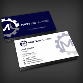 Business Card & Stationery Design entry 1545719 submitted by andrelopes to the Business Card & Stationery Design for Motus Labs run by jim.fontaine@motus-labs.com