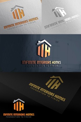 Logo Design entry 1549728 submitted by Amit1991 to the Logo Design for Infinite Interior Homes LTD. (Infinite Interiors) run by Flyingeagle