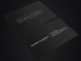 Business Card & Stationery Design entry 1554012 submitted by Asma Tanha to the Business Card & Stationery Design for Dawn Cassidy Interiors run by allisononeill88