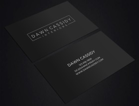 Business Card & Stationery Design entry 1554014 submitted by skyford412 to the Business Card & Stationery Design for Dawn Cassidy Interiors run by allisononeill88