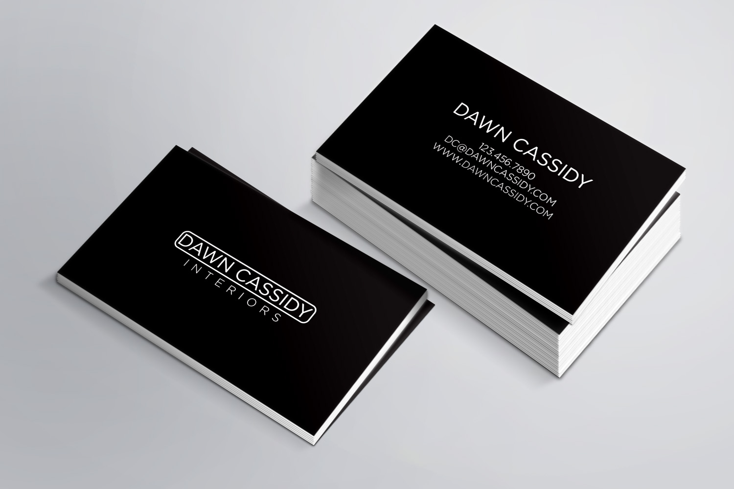 Business Card & Stationery Design entry 1554021 submitted by Sohagi Akter to the Business Card & Stationery Design for Dawn Cassidy Interiors run by allisononeill88