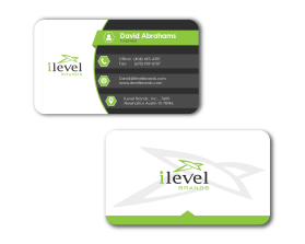 Business Card & Stationery Design entry 1563885 submitted by leedatlate to the Business Card & Stationery Design for iLevel Brands run by ilevelpartner