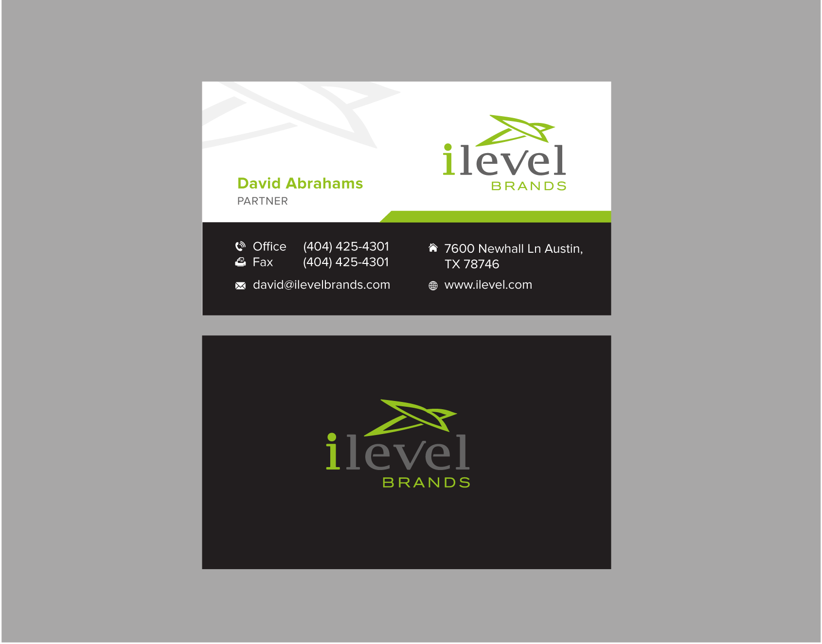 Business Card & Stationery Design entry 1563864 submitted by zayyadi to the Business Card & Stationery Design for iLevel Brands run by ilevelpartner