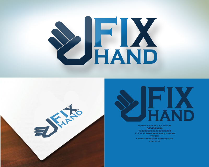 Logo Design entry 1566596 submitted by penkov to the Logo Design for FIX HAND run by vtajc