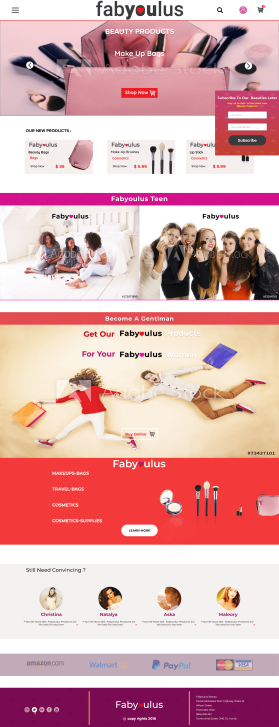 Web Design entry 1567419 submitted by Carnage243 to the Web Design for Fabyoulus Beauty run by Fabyoulus