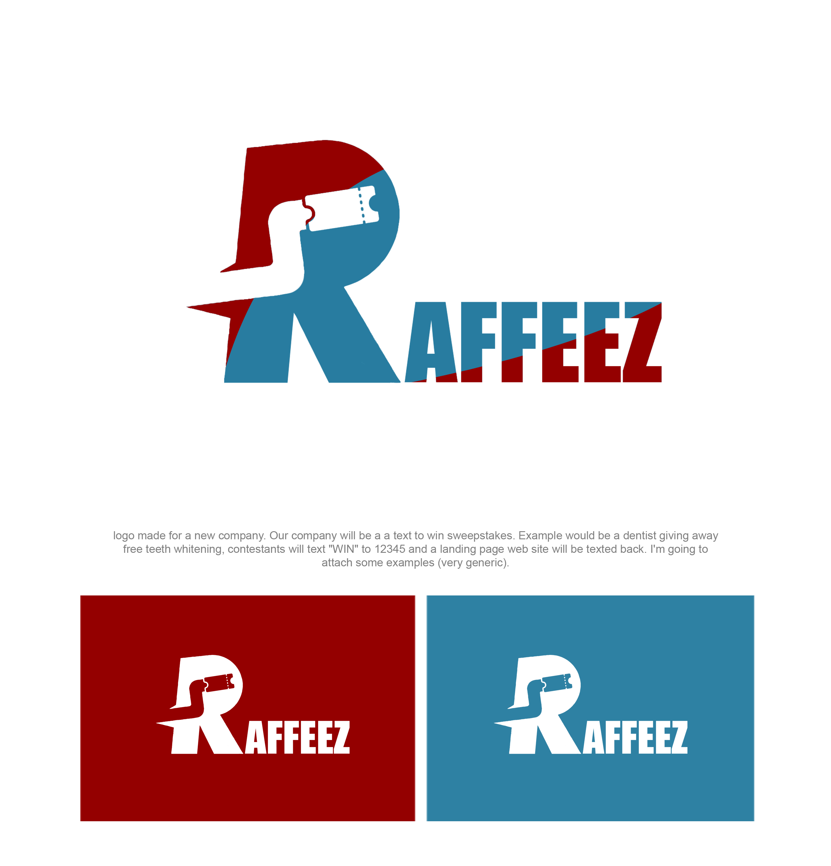 Logo Design entry 1565681 submitted by DonyDesign to the Logo Design for Raffeez run by dmansell21