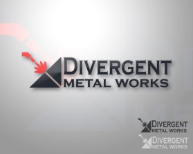 Logo Design entry 1570115 submitted by gajahmada099 to the Logo Design for Divergent Metal Works run by Evangowins