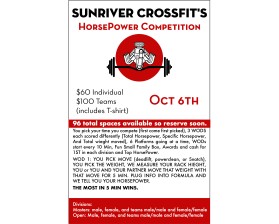 Graphic Design entry 1576713 submitted by Microtonal to the Graphic Design for Sunriver CrossFit  run by helirapeller