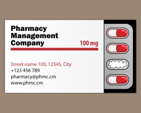 Business Card & Stationery Design Entry 1640662 submitted by mr.toaster to the contest for Pharmacy Management Company run by mcarvallo