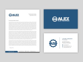 Business Card & Stationery Design Entry 1642604 submitted by Sonia99 to the contest for alexsteel Industries run by alexsteel
