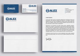Business Card & Stationery Design Entry 1642729 submitted by blacklotus to the contest for alexsteel Industries run by alexsteel