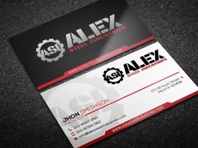 Business Card & Stationery Design Entry 1580977 submitted by aamirnikkiaadil to the contest for alexsteel Industries run by alexsteel