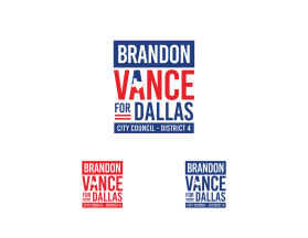 Logo Design entry 1582975 submitted by wakaranaiwakaranai to the Logo Design for Brandon Vance for Dallas City Council District 4 run by bvancefordallas