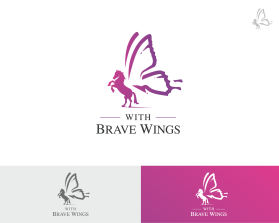 Another design by Artezza submitted to the Logo Design for With Brave Wings by Achilds1