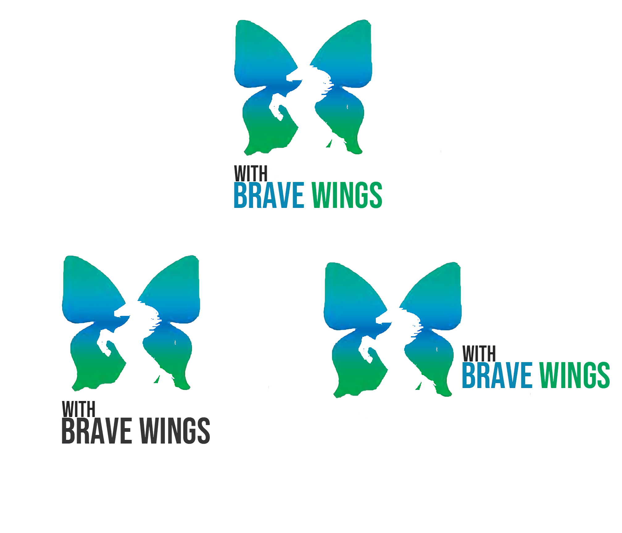 Logo Design entry 1583060 submitted by GOdesign93 to the Logo Design for With Brave Wings run by Achilds1