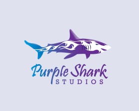 Logo Design entry 1600548 submitted by MyLess to the Logo Design for Purple Shark Studios run by cherylshark