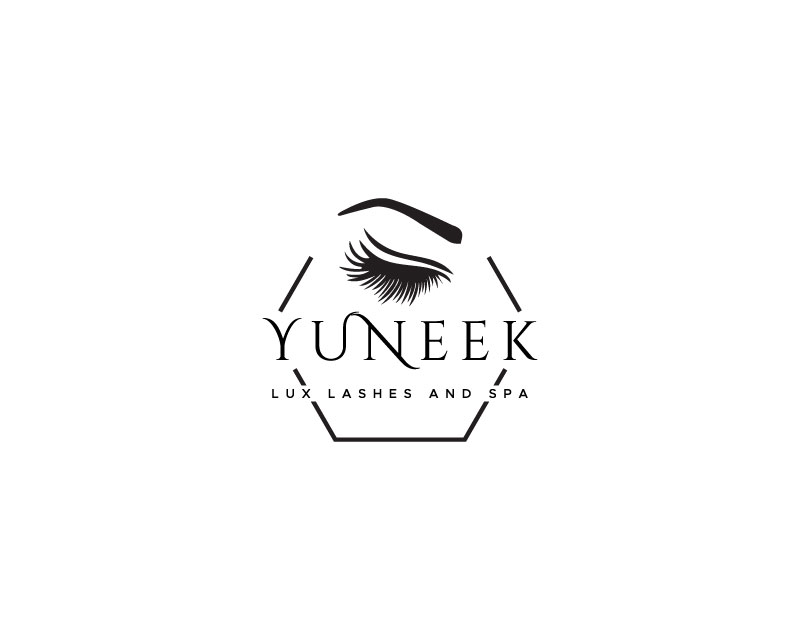 Logo Design entry 1601148 submitted by Milos 1807 to the Logo Design for Yuneek Lux Lashes and Spa run by thegooroomg