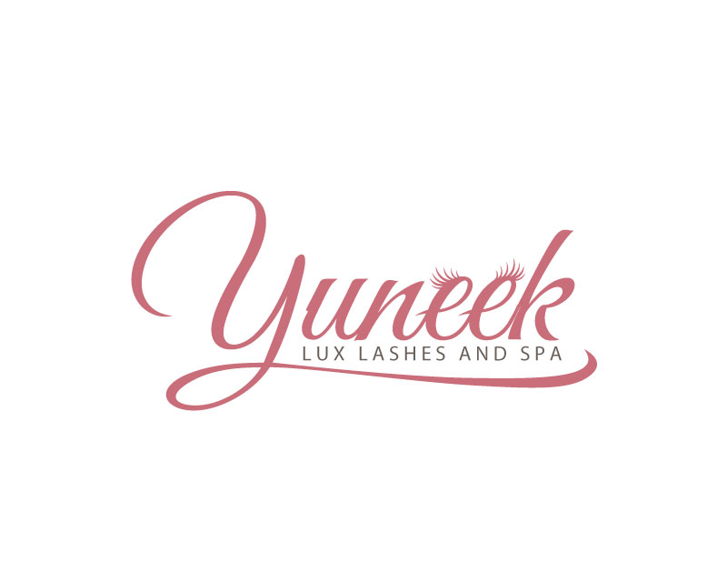Logo Design entry 1601090 submitted by shounjiro26 to the Logo Design for Yuneek Lux Lashes and Spa run by thegooroomg
