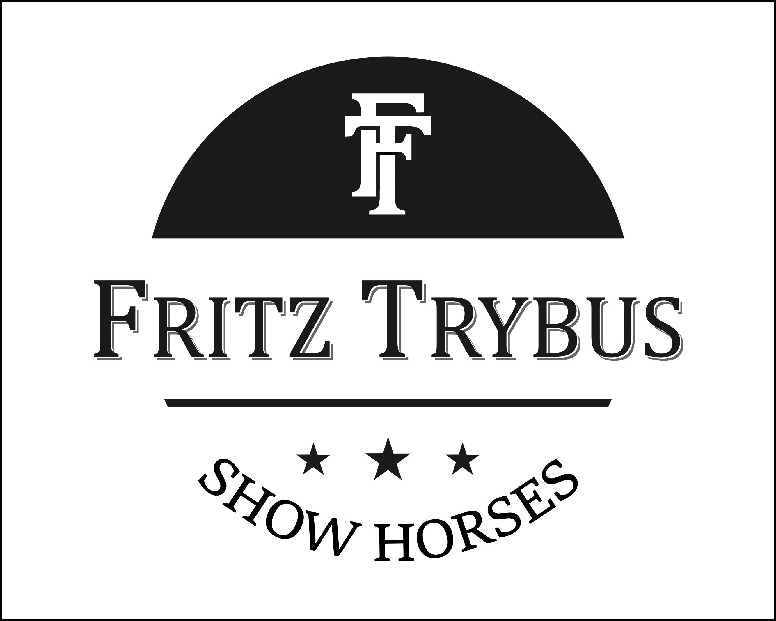 Logo Design entry 1601904 submitted by T-Space to the Logo Design for Fritz Trybus Show Horses run by ftshowhorses