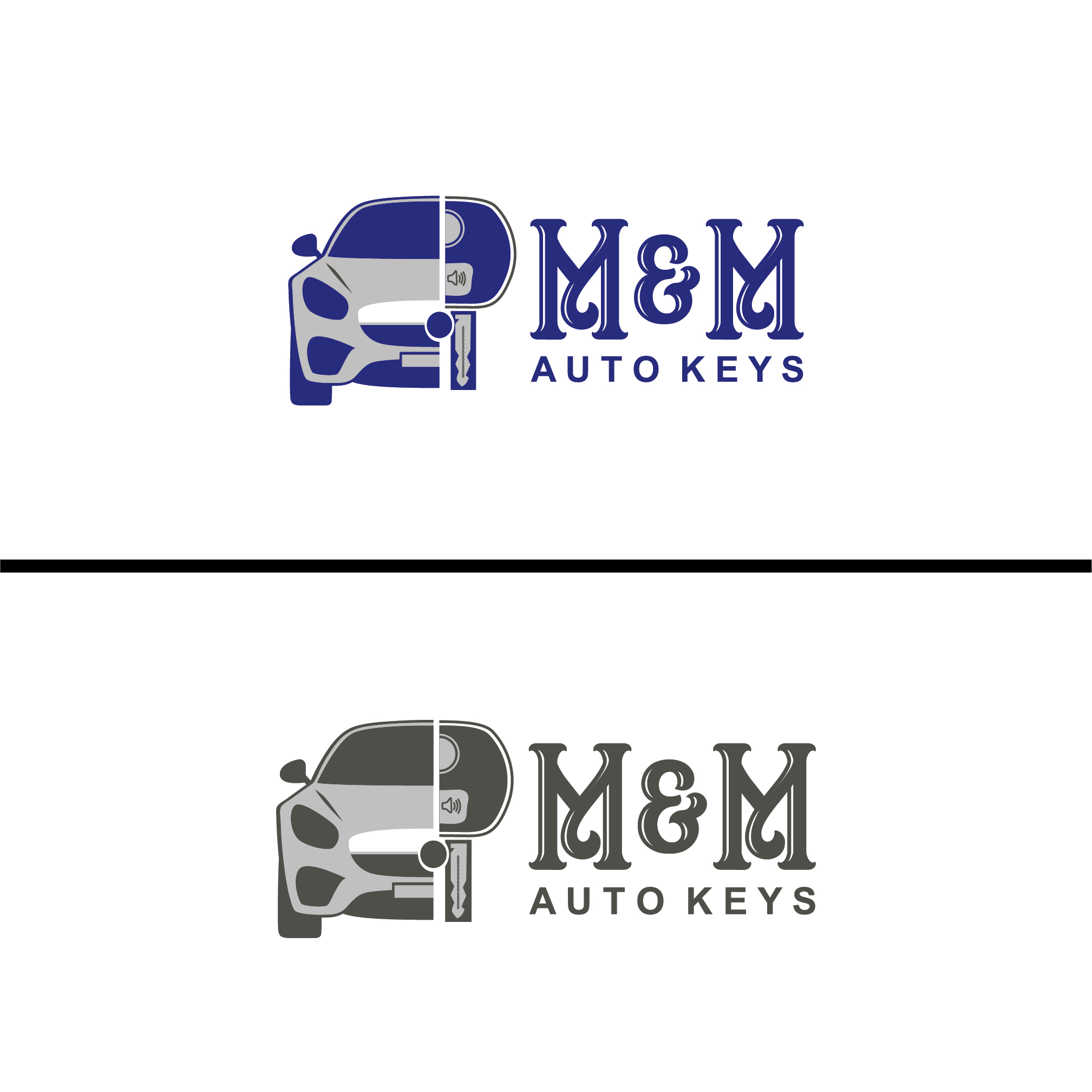 Logo Design entry 1602460 submitted by ar.arnav7 to the Logo Design for M&M Auto keys run by Advanced key