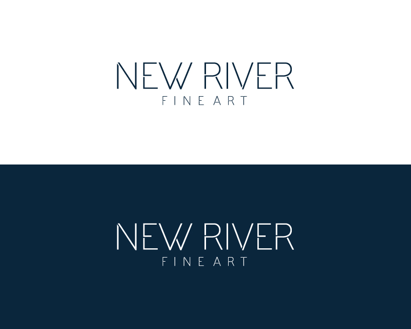 Logo Design entry 1604319 submitted by 7 to the Logo Design for New River Fine Art run by marlinburgess