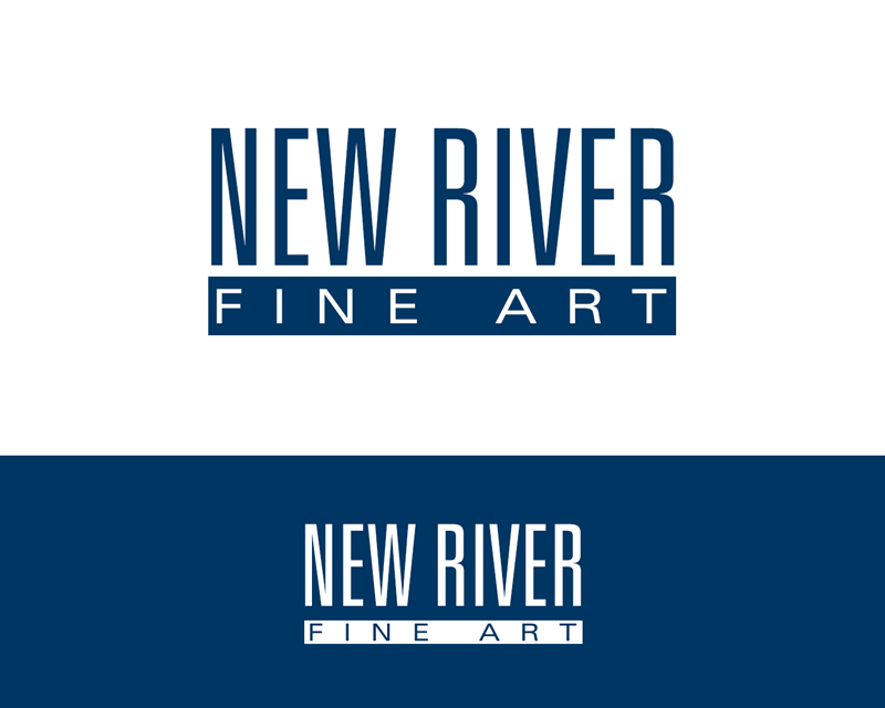Logo Design entry 1604319 submitted by ChampenG to the Logo Design for New River Fine Art run by marlinburgess
