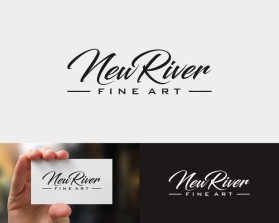 Logo Design Entry 1604182 submitted by sumurdiladang to the contest for New River Fine Art run by marlinburgess