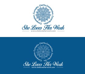 Logo Design entry 1606534 submitted by s1lverback to the Logo Design for She Loves Her Work   www.shelovesherwork.com run by mikkinutt