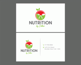 Business Card & Stationery Design Entry 1671130 submitted by dsdezign to the contest for Nutrition by Esther run by chester