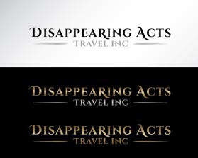 Logo Design entry 1610416 submitted by aAstudio to the Logo Design for DISAPPEARING ACTS TRAVEL INC. run by Ms. P