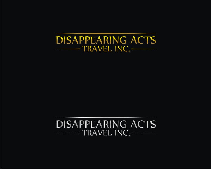 Logo Design entry 1610510 submitted by dogeco to the Logo Design for DISAPPEARING ACTS TRAVEL INC. run by Ms. P