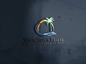 Logo Design entry 1611250 submitted by azeem99 to the Logo Design for Vivacious Travel run by Richiep22