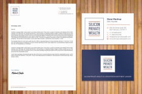 Business Card & Stationery Design entry 1618415 submitted by skdesigns to the Business Card & Stationery Design for Silicon Private Wealth run by heyupat6857