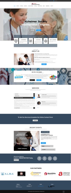 Web Design Entry 1678609 submitted by Pro Designer to the contest for Alzheimer International Society run by brain2018