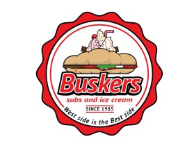 Another design by sirtwo submitted to the Logo Design for Buskers (subs and ice cream) by tshirttimemachine