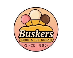 Logo Design entry 1620440 submitted by sirtwo to the Logo Design for Buskers (subs and ice cream) run by tshirttimemachine