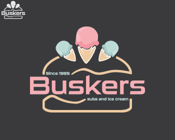 Logo Design entry 1620473 submitted by MyLess to the Logo Design for Buskers (subs and ice cream) run by tshirttimemachine