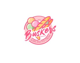 Logo Design entry 1620482 submitted by Edge Creative to the Logo Design for Buskers (subs and ice cream) run by tshirttimemachine