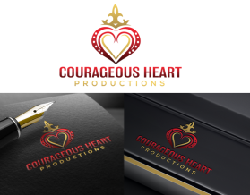 Logo Design entry 1621811 submitted by mikka_luv to the Logo Design for Courageous Heart Productions run by courageousheart