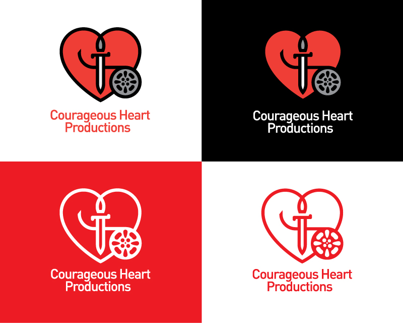 Logo Design entry 1621817 submitted by Graphic Mind to the Logo Design for Courageous Heart Productions run by courageousheart