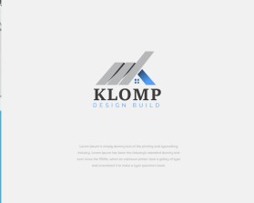 Logo Design Entry 1617550 submitted by SaifySyed to the contest for Klomp Design Build run by klomphomes