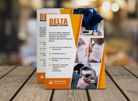 Brochure Design Entry 1625559 submitted by webwinner to the contest for Delta Business systems   run by hangargllc