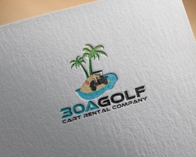 Logo Design entry 1626231 submitted by Dark49 to the Logo Design for 30A Golf Cart Rental Company (need help with coming up with a company name, logo and website domain name) run by  30A