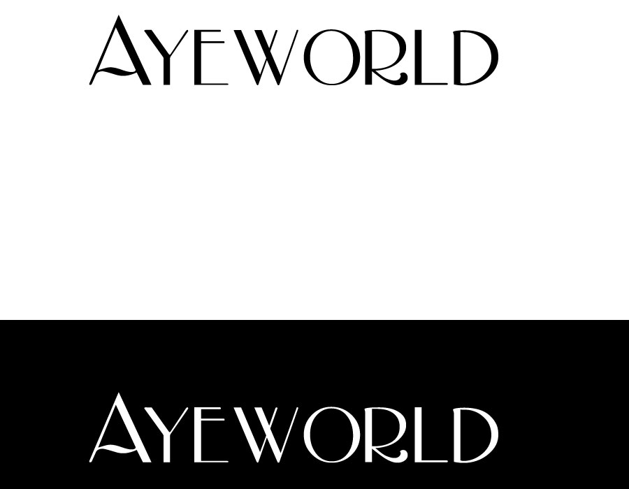 Logo Design entry 1628115 submitted by Dark49 to the Logo Design for Ayeworld (can be designed all capital letters or all lowercase)  run by ayshalatif