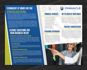 Brochure Design entry 1628595 submitted by akshay to the Brochure Design for Pinnacle Consulting Solutions run by lpaffile