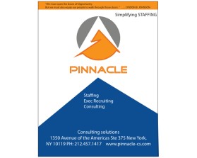 Brochure Design entry 1628597 submitted by akshay to the Brochure Design for Pinnacle Consulting Solutions run by lpaffile