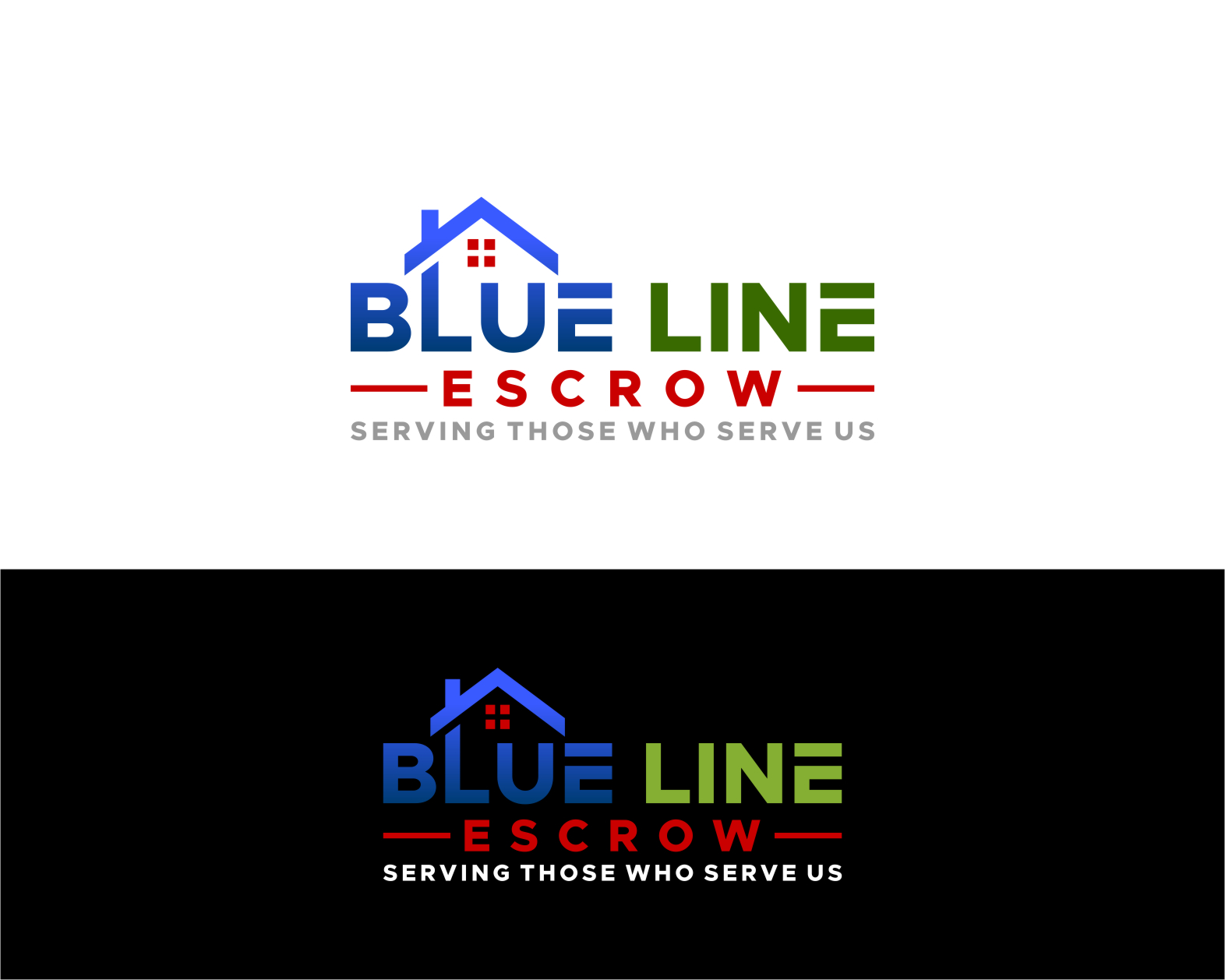Logo Design entry 1631806 submitted by DAYS to the Logo Design for Blue Line Escrow run by Pollichfamily